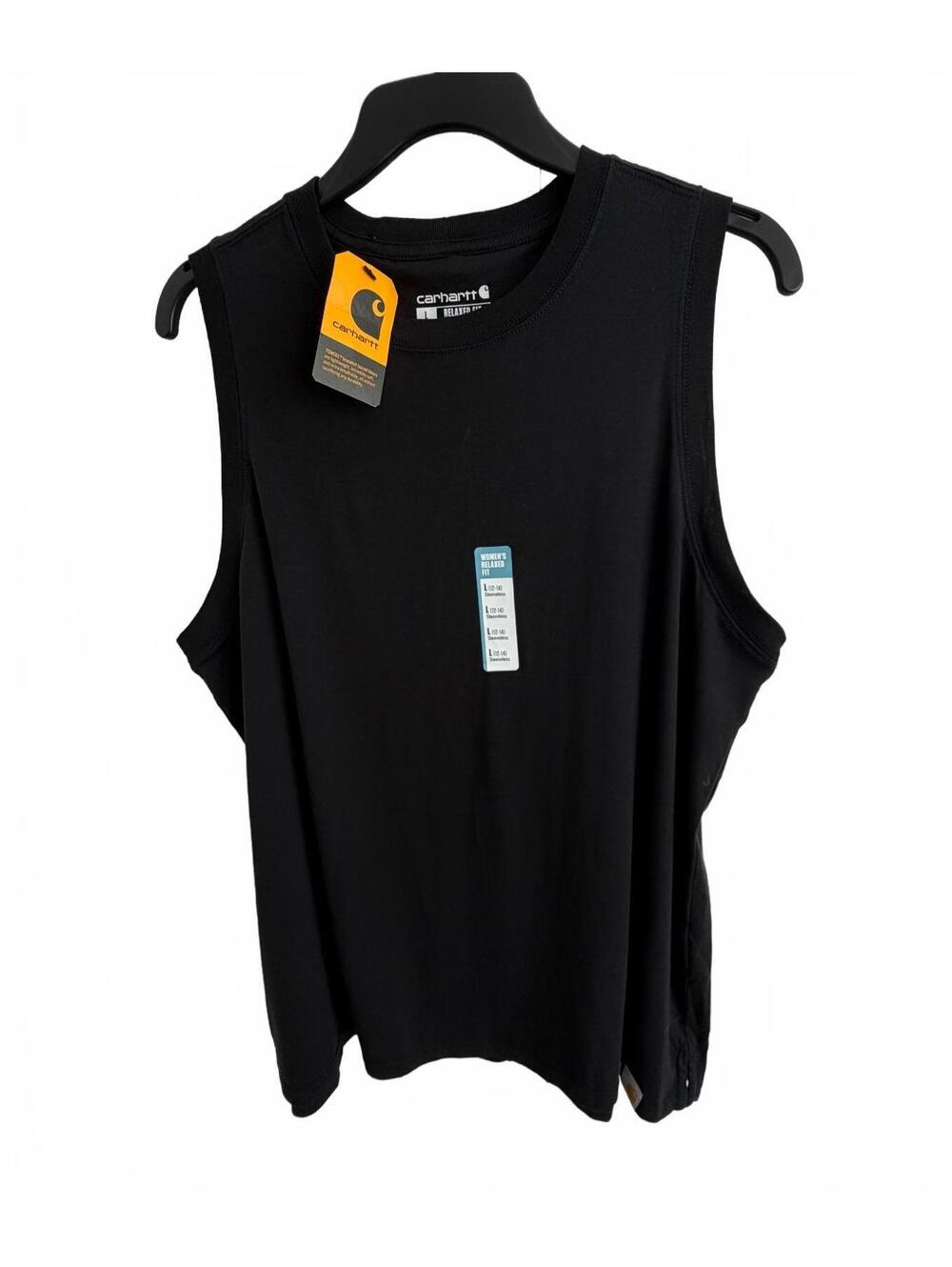 Carhartt Women's Relaxed Fit Lightweight Tank Top, Black, Size L (12-14), NWT